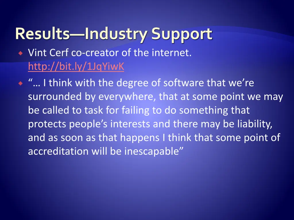 results industry support 1