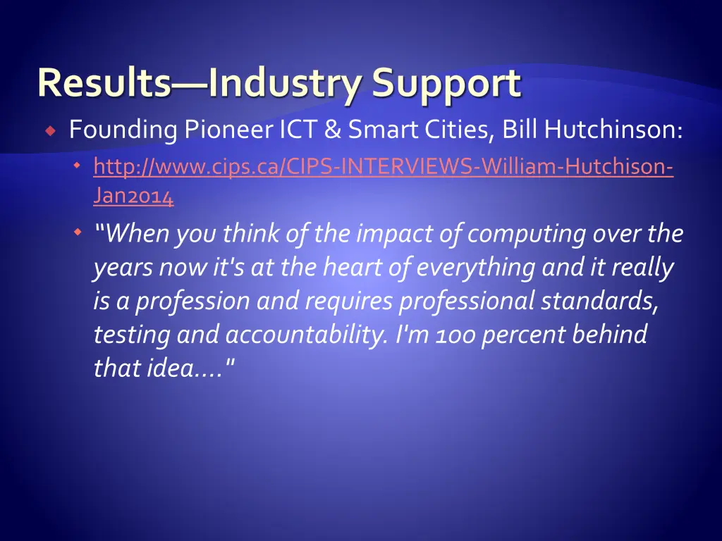 results industry support 4