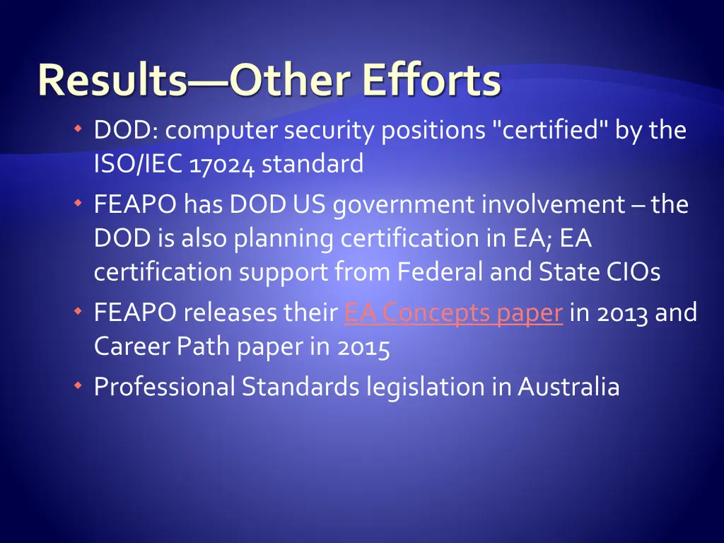 results other efforts dod computer security