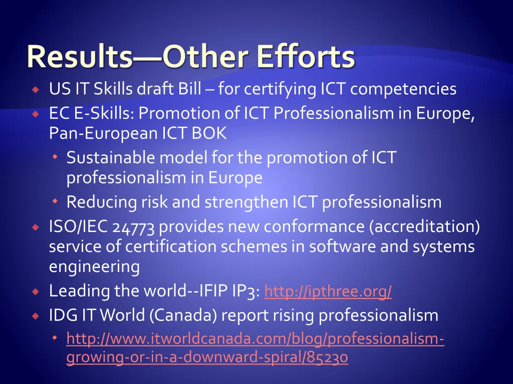 results other efforts us it skills draft bill