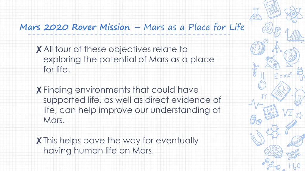 mars 2020 rover mission mars as a place for life