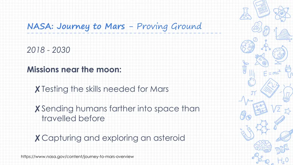 nasa journey to mars proving ground