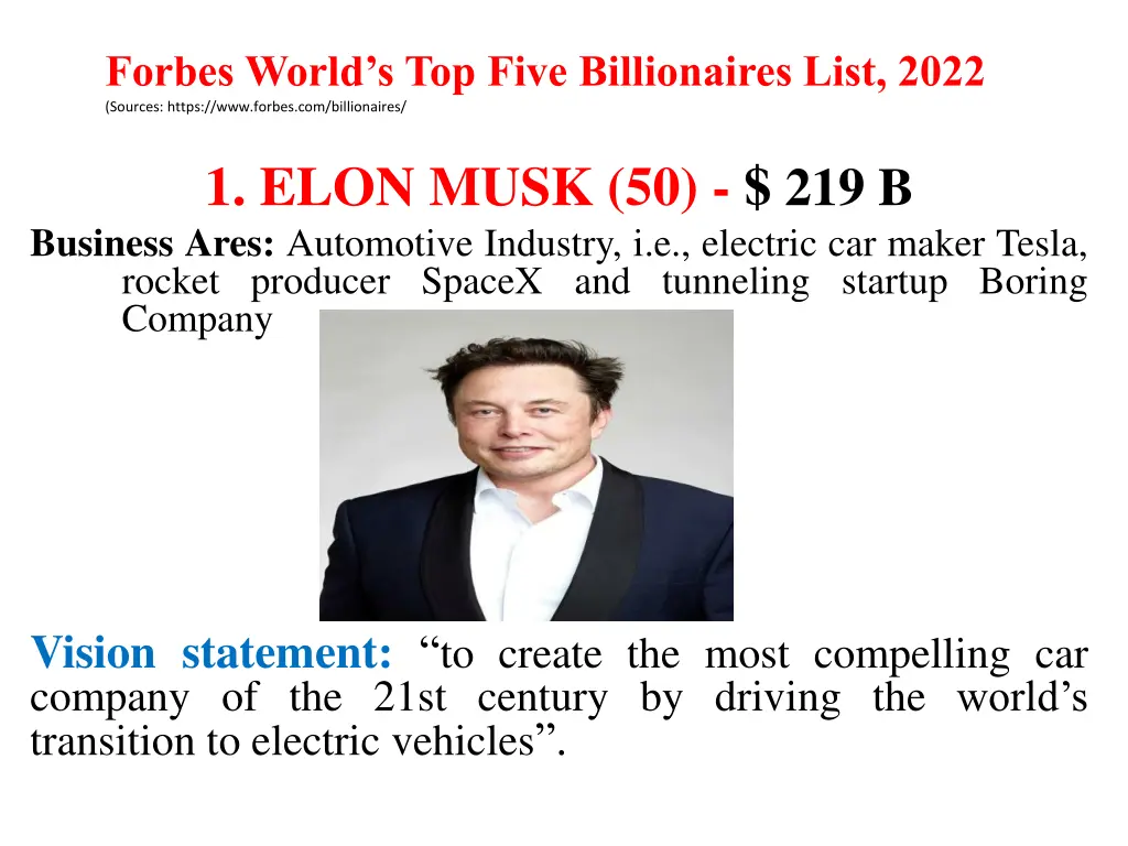 forbes world s top five billionaires list 2022