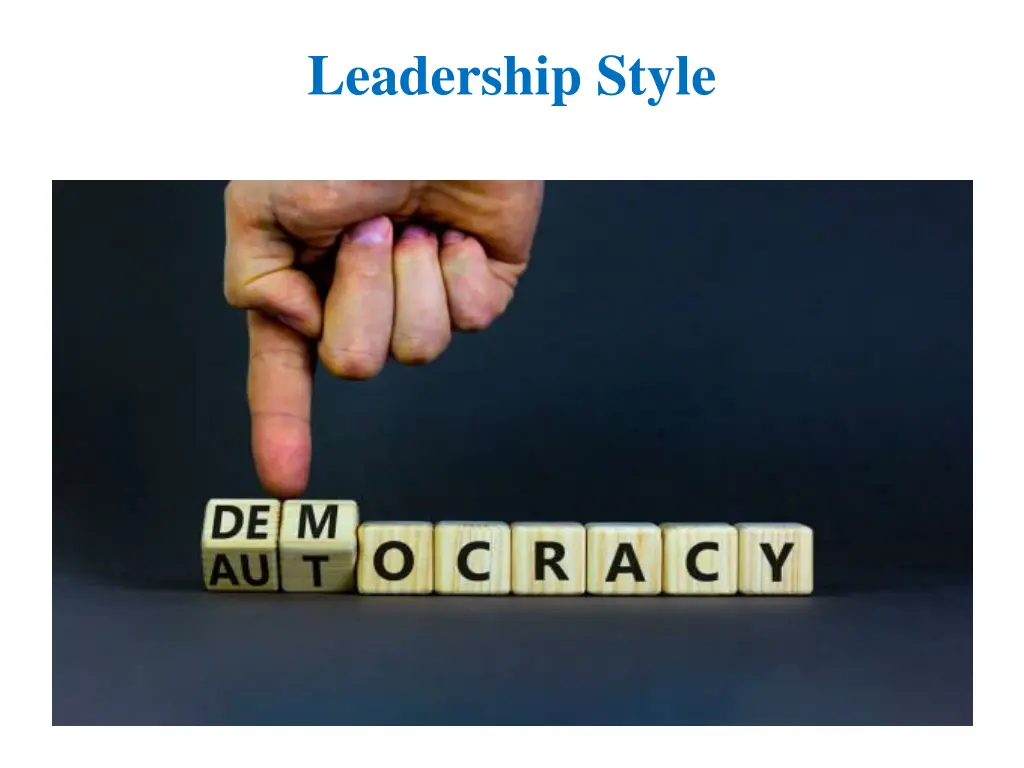 leadership style