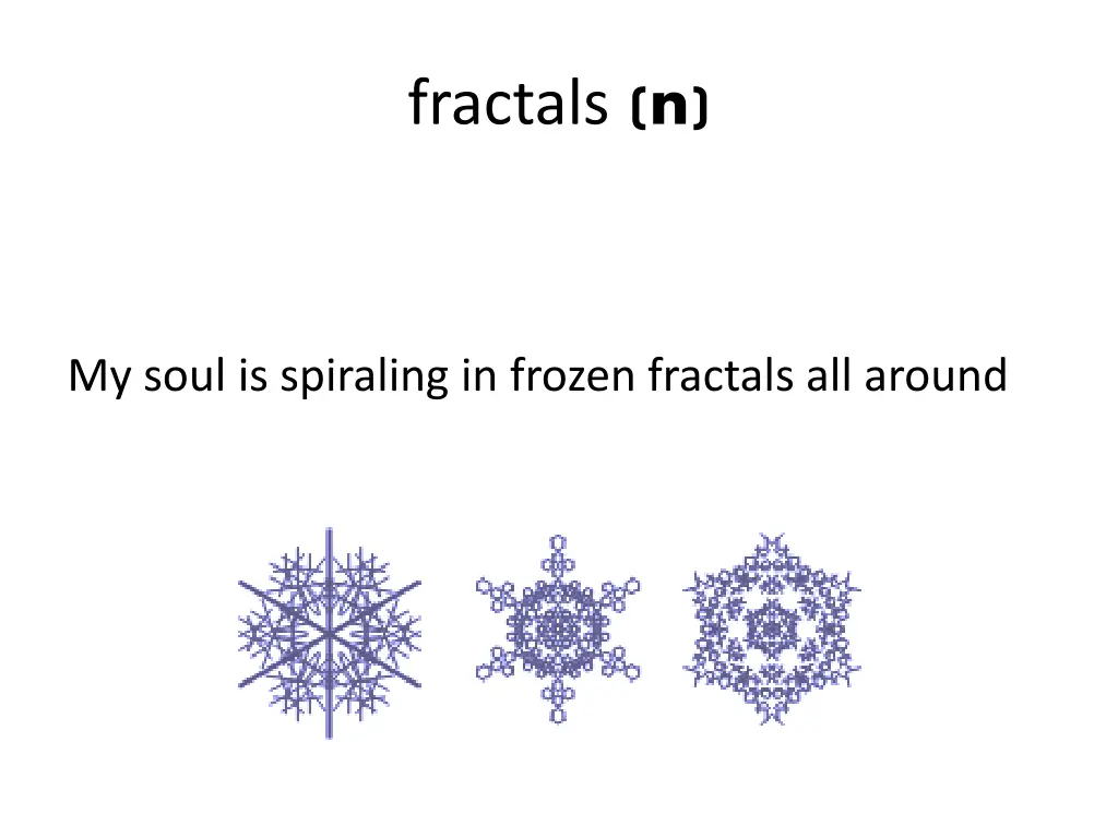 fractals n