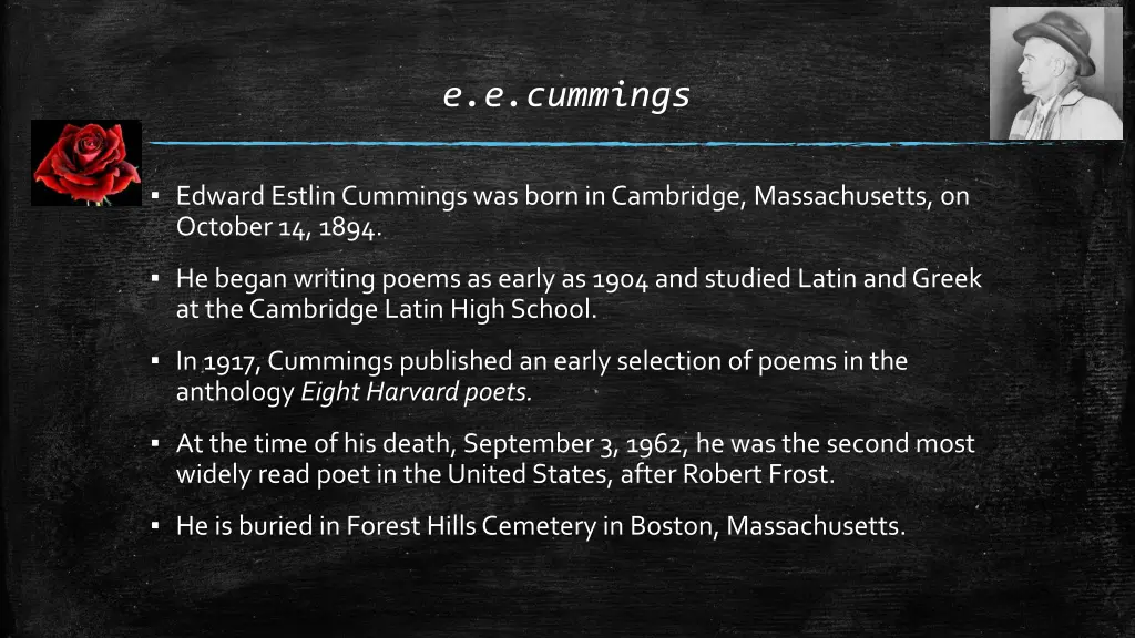 e e cummings