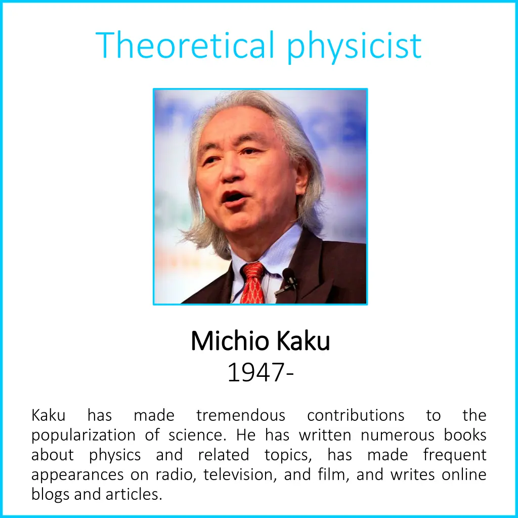 theoretical physicist