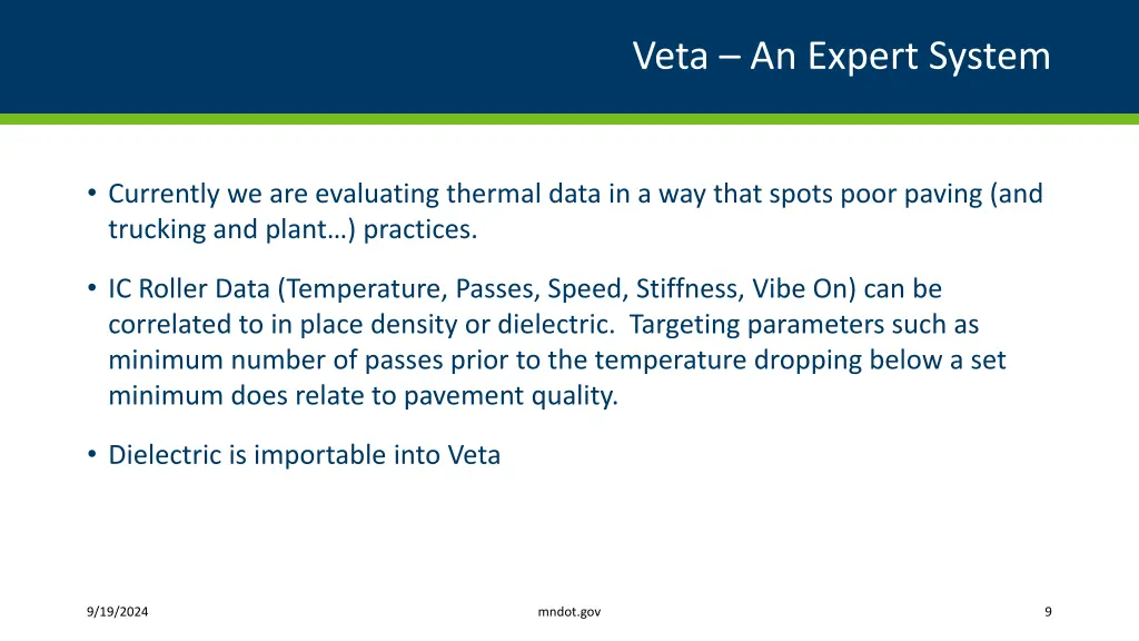 veta an expert system