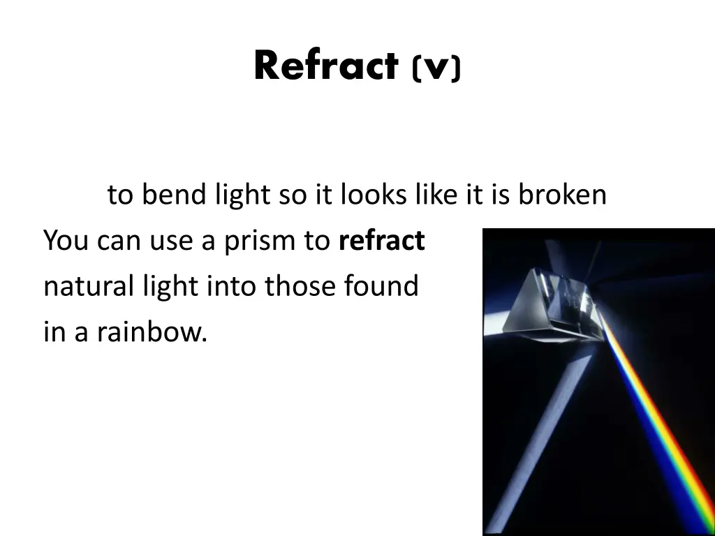 refract v