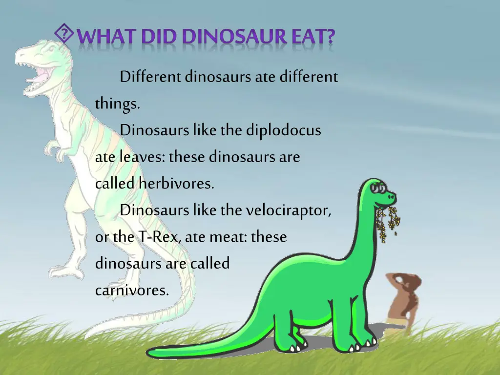 what did dinosaur eat