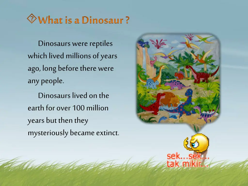 what is a dinosaur