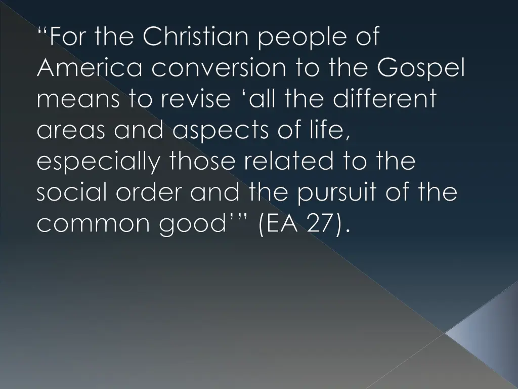 for the christian people of america conversion