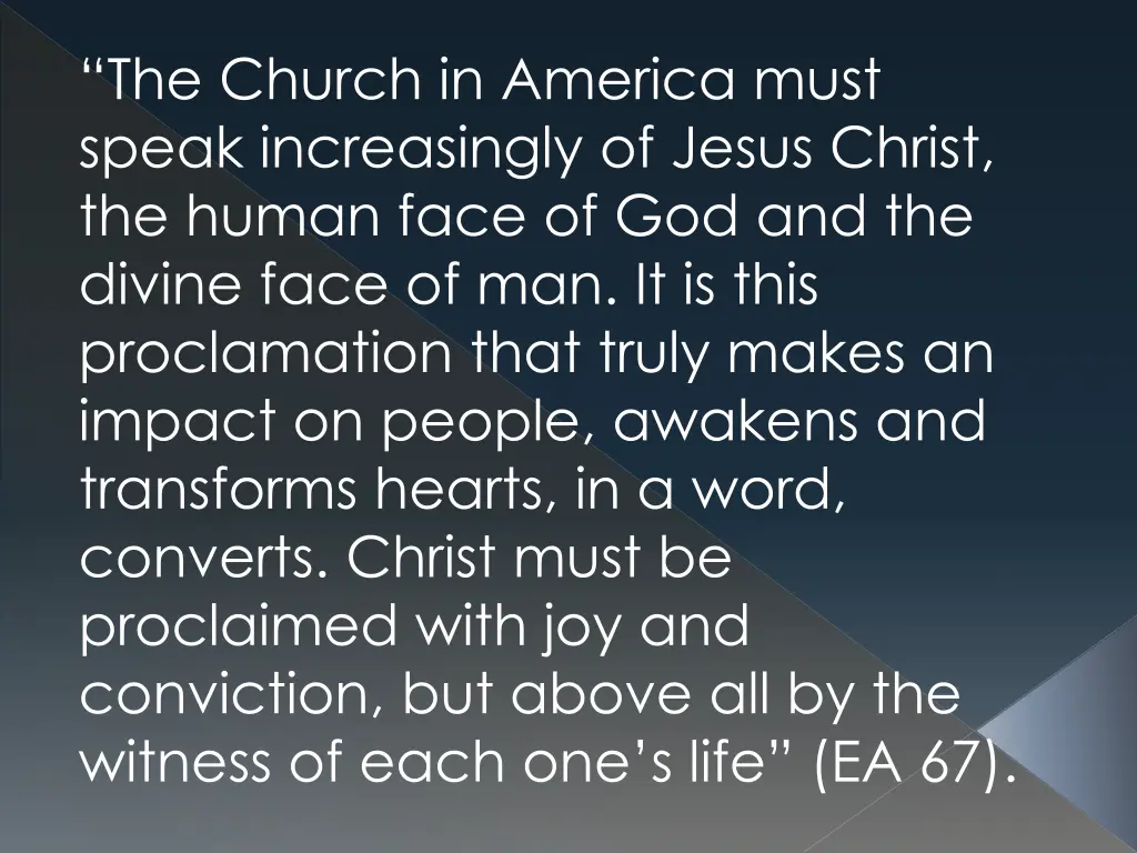 the church in america must speak increasingly