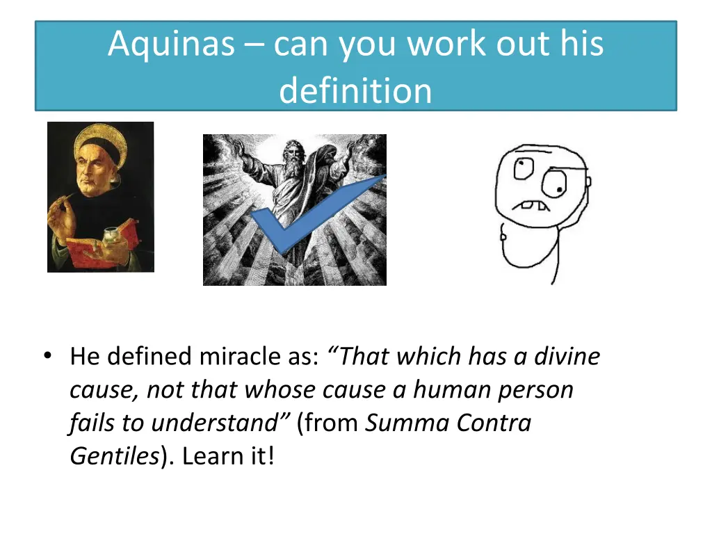 aquinas can you work out his definition