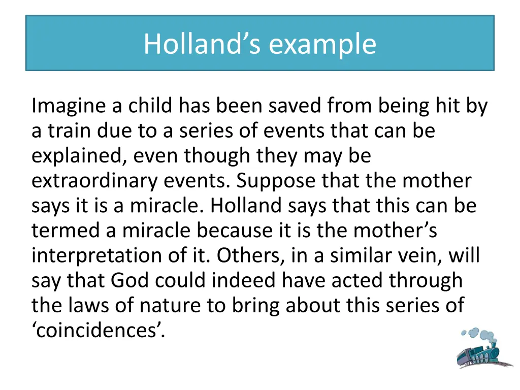 holland s example