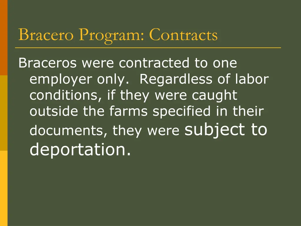 bracero program contracts