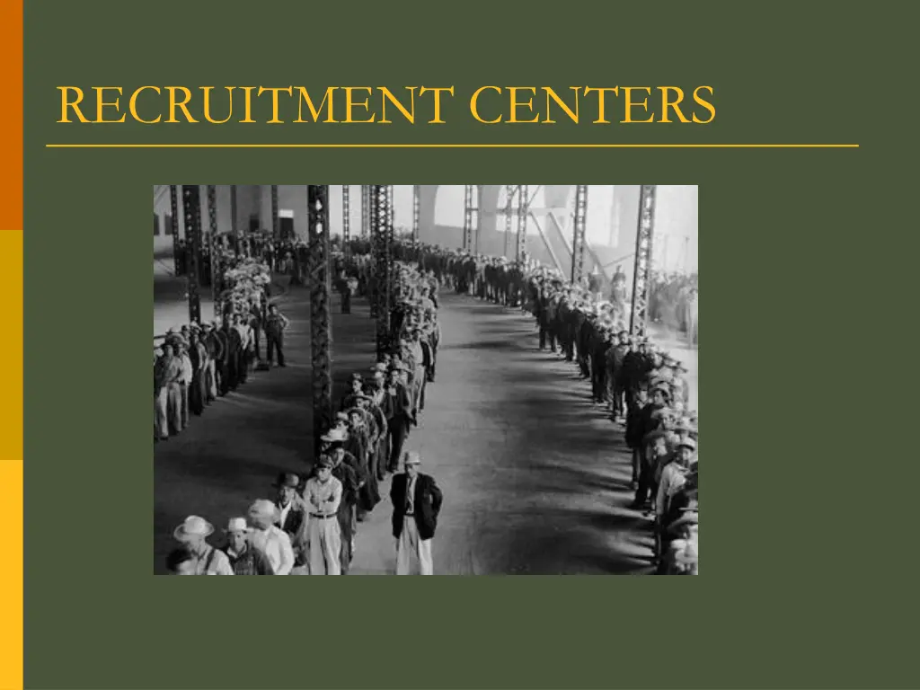 recruitment centers