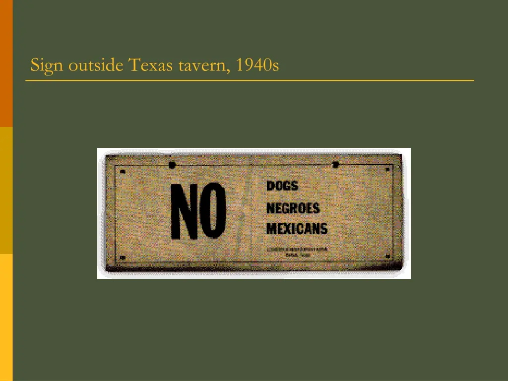 sign outside texas tavern 1940s