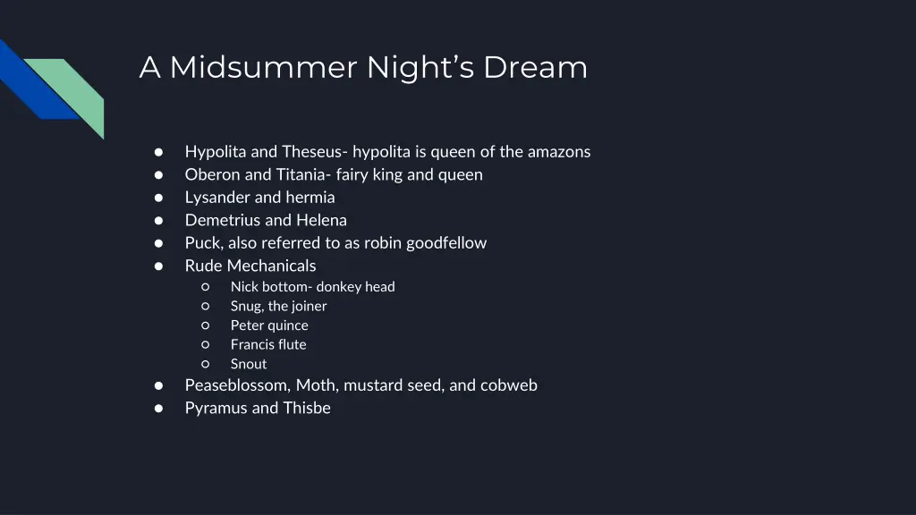 a midsummer night s dream