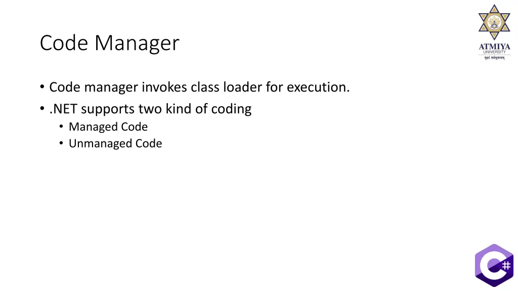 code manager