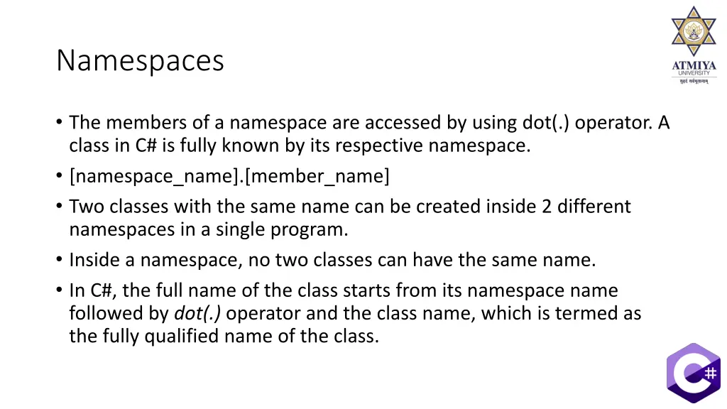 namespaces 2