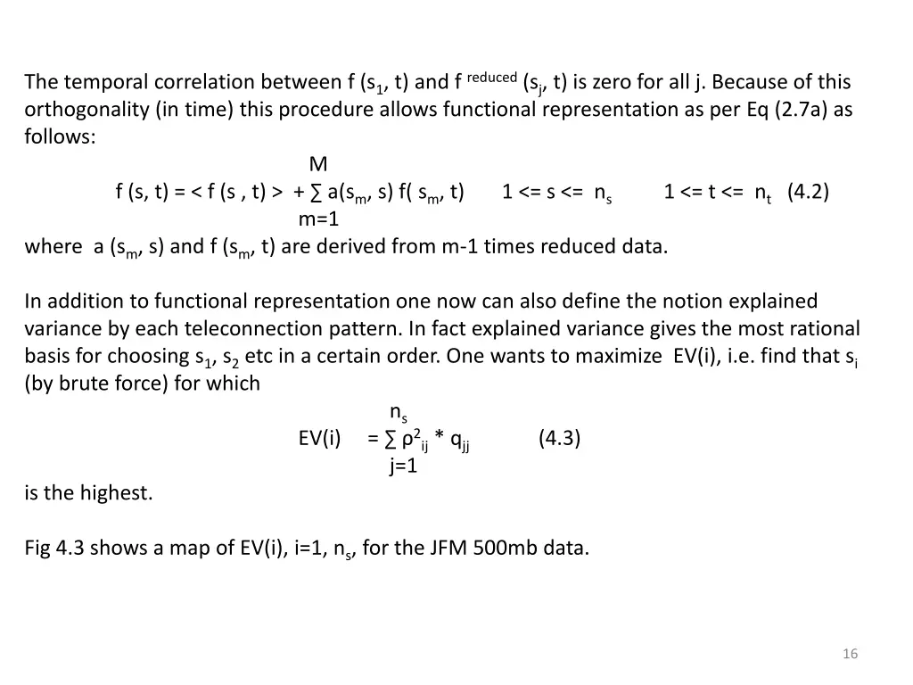 the temporal correlation between