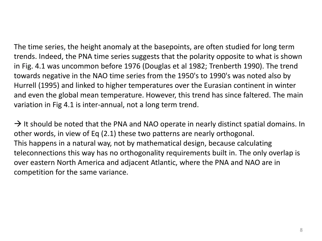 the time series the height anomaly