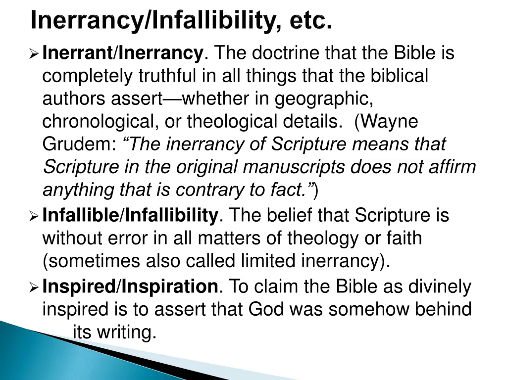 inerrant inerrancy the doctrine that the bible