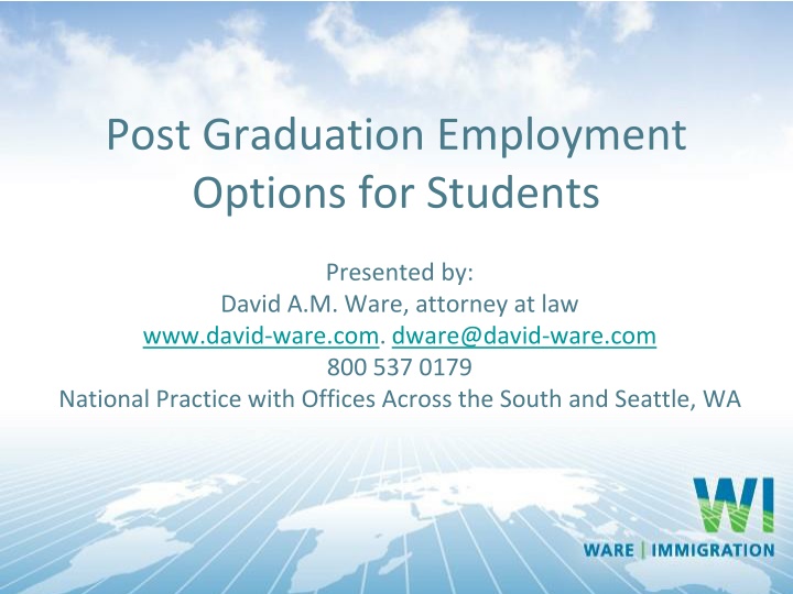 post graduation employment options for students