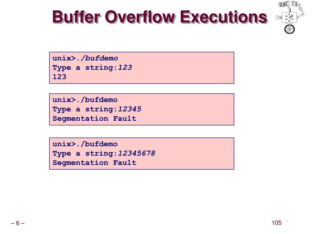 buffer overflow executions