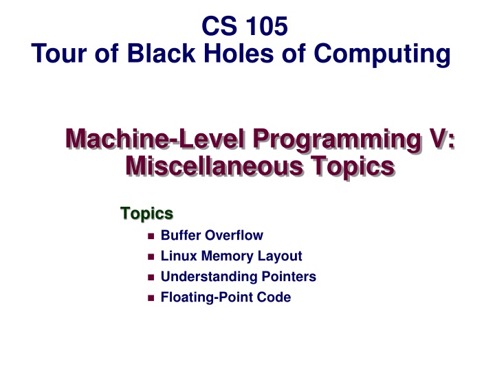 cs 105