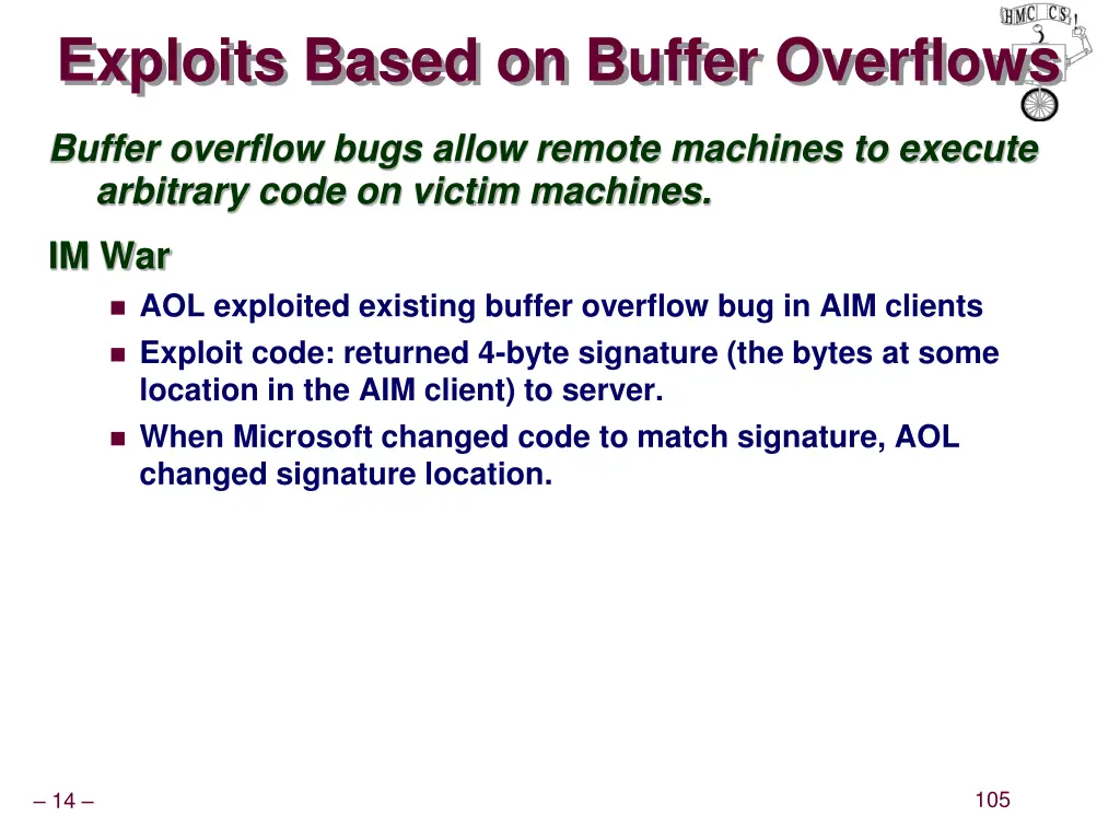 exploits based on buffer overflows 1