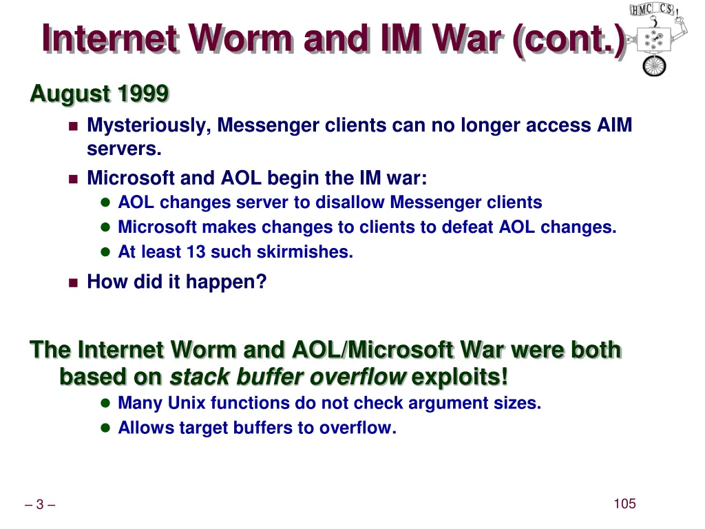 internet worm and im war cont