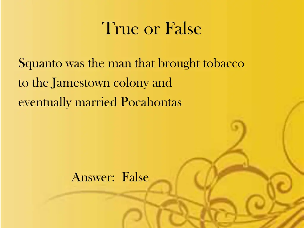 true or false 1