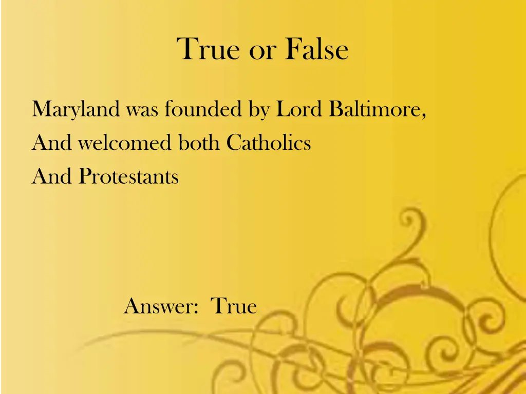 true or false 3