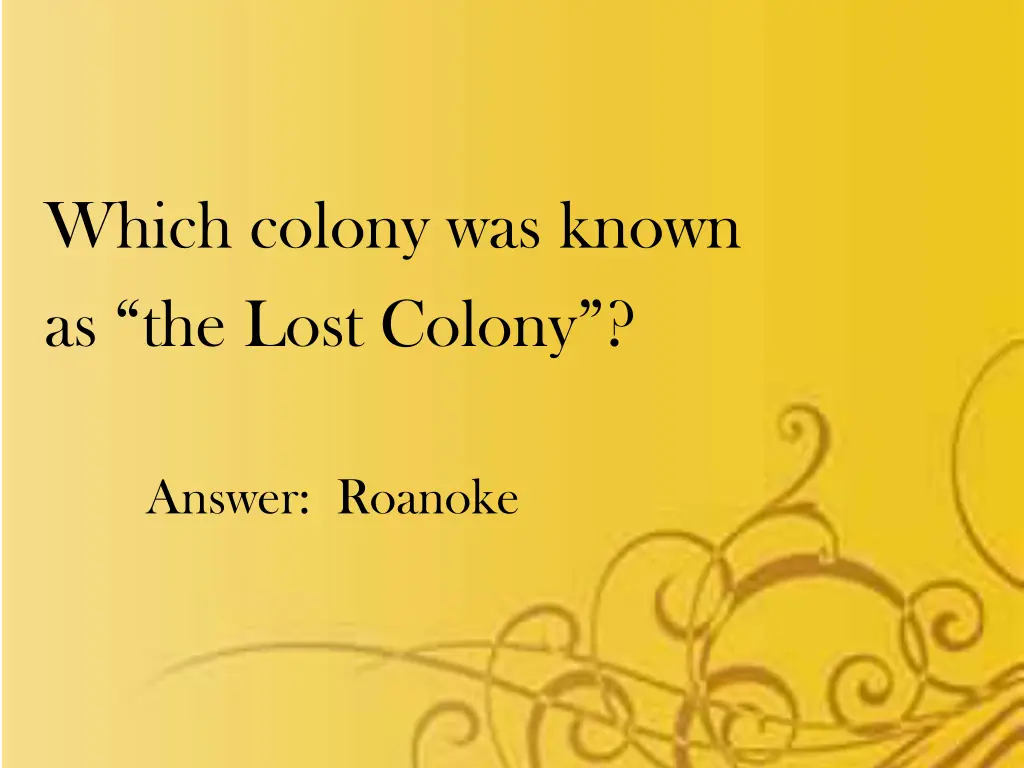 which colony was known as the lost colony