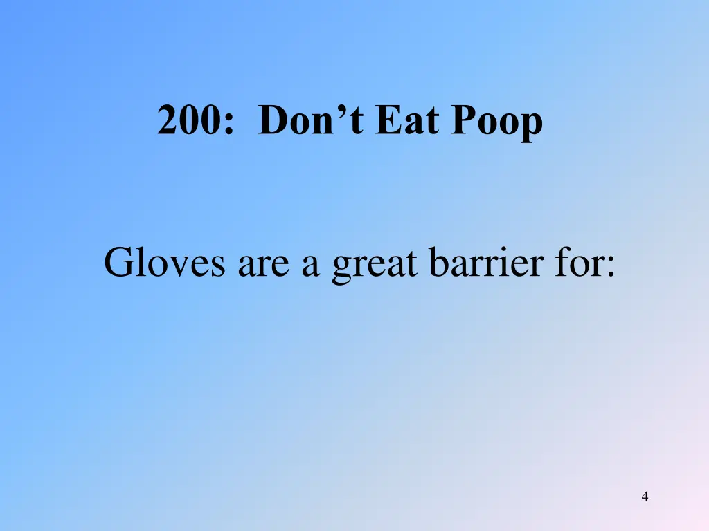 200 don t eat poop