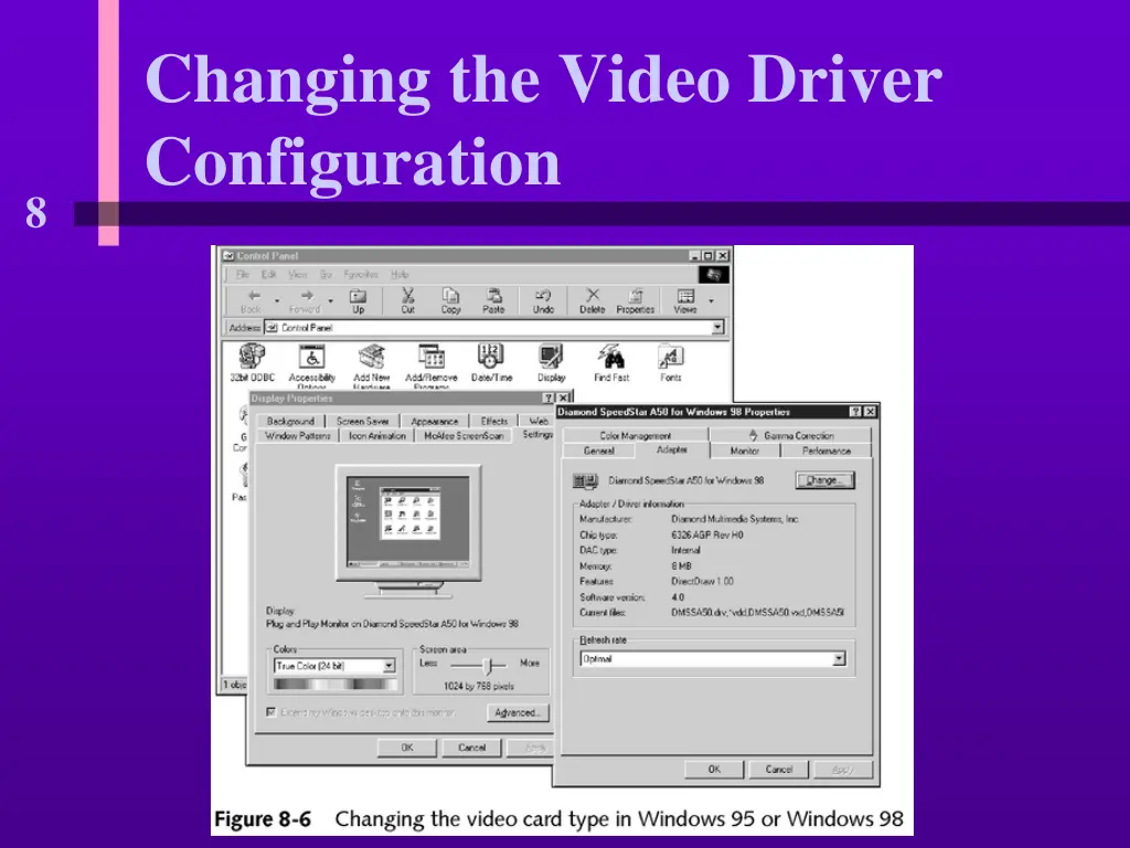 changing the video driver configuration