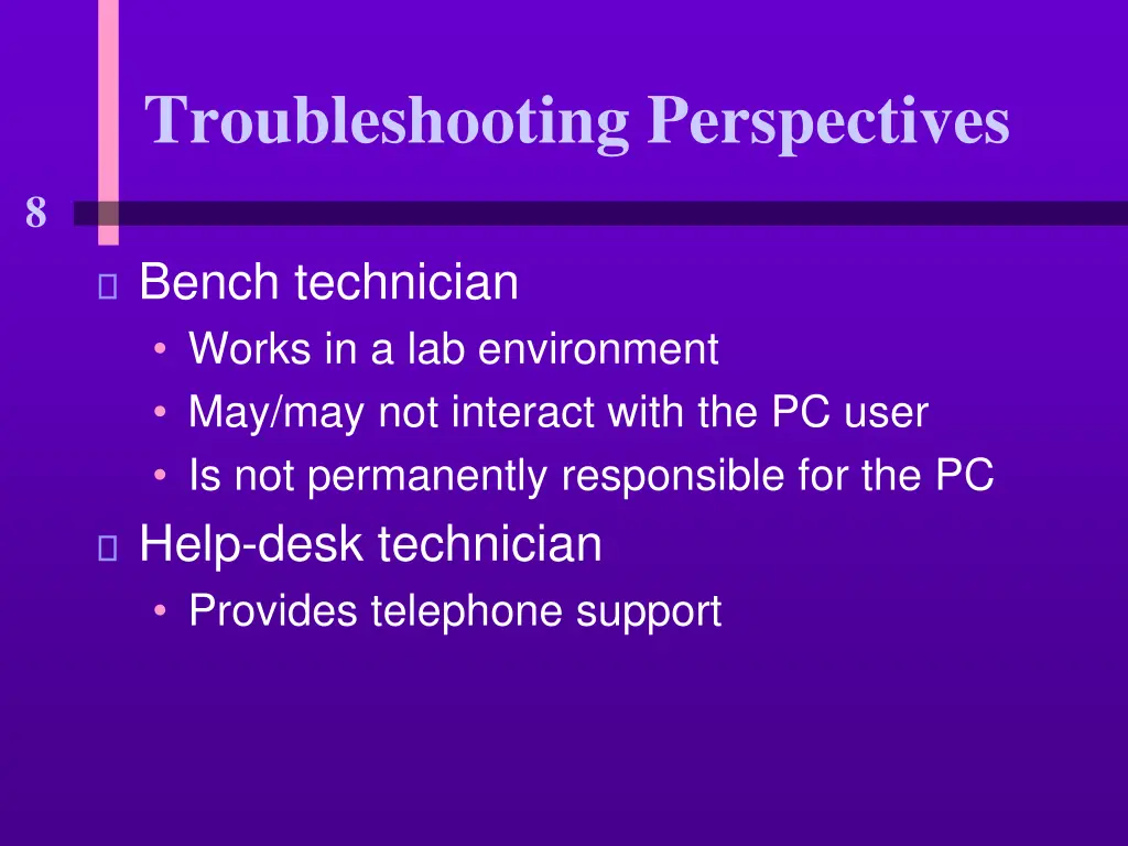 troubleshooting perspectives 1