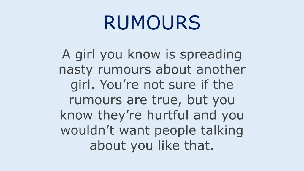 rumours 1