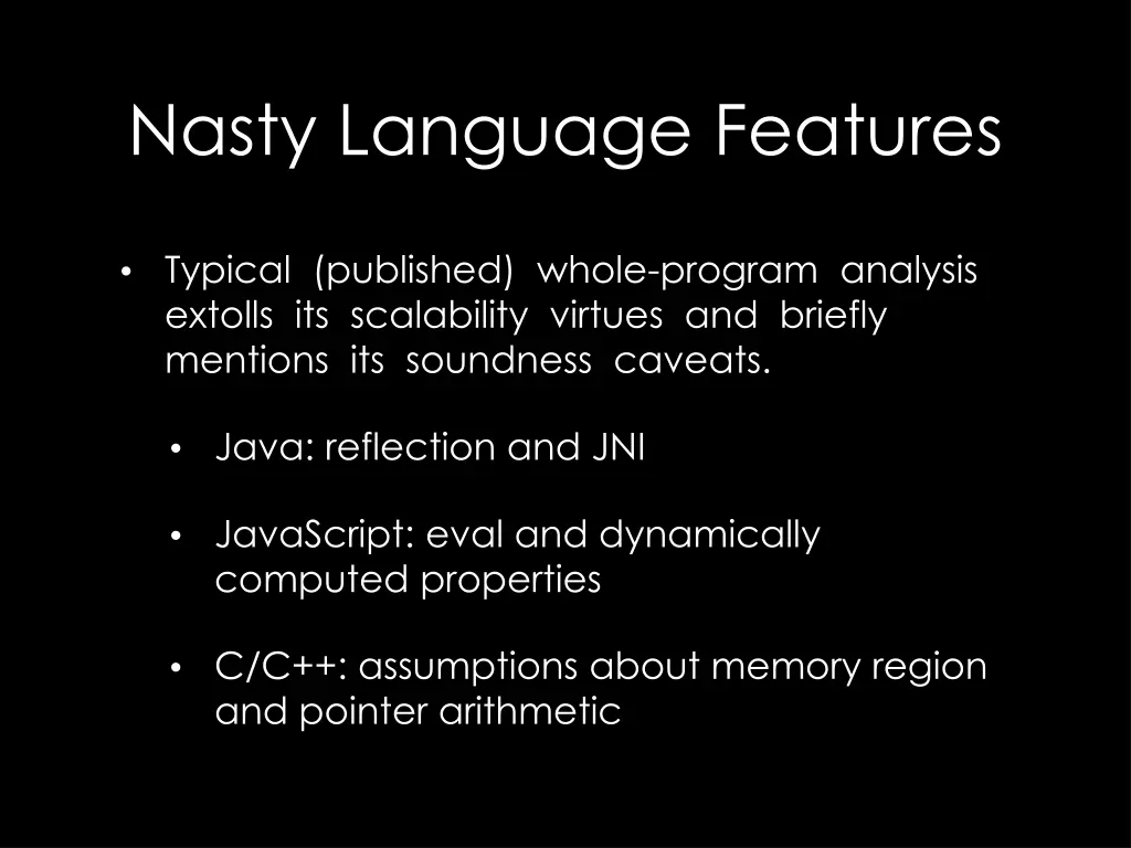 nasty language features