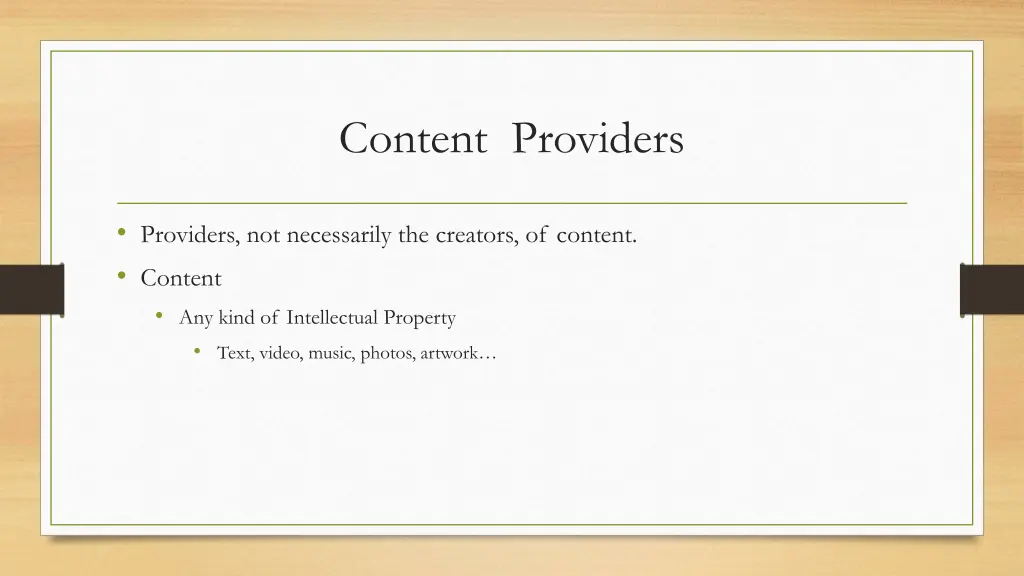 content providers