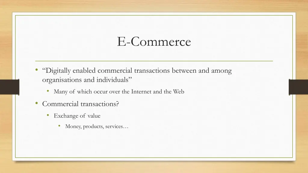 e commerce