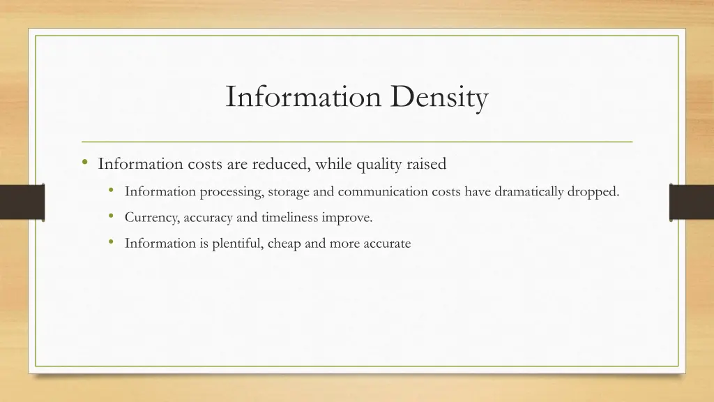 information density