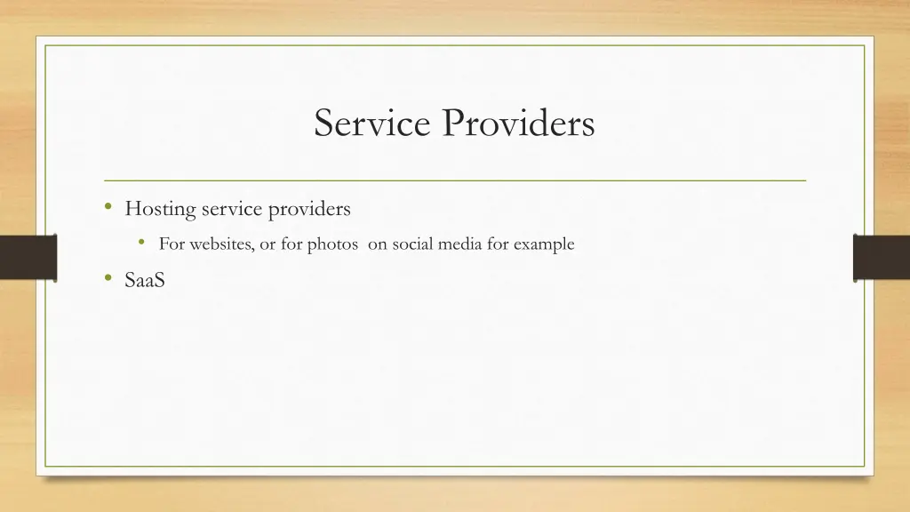 service providers