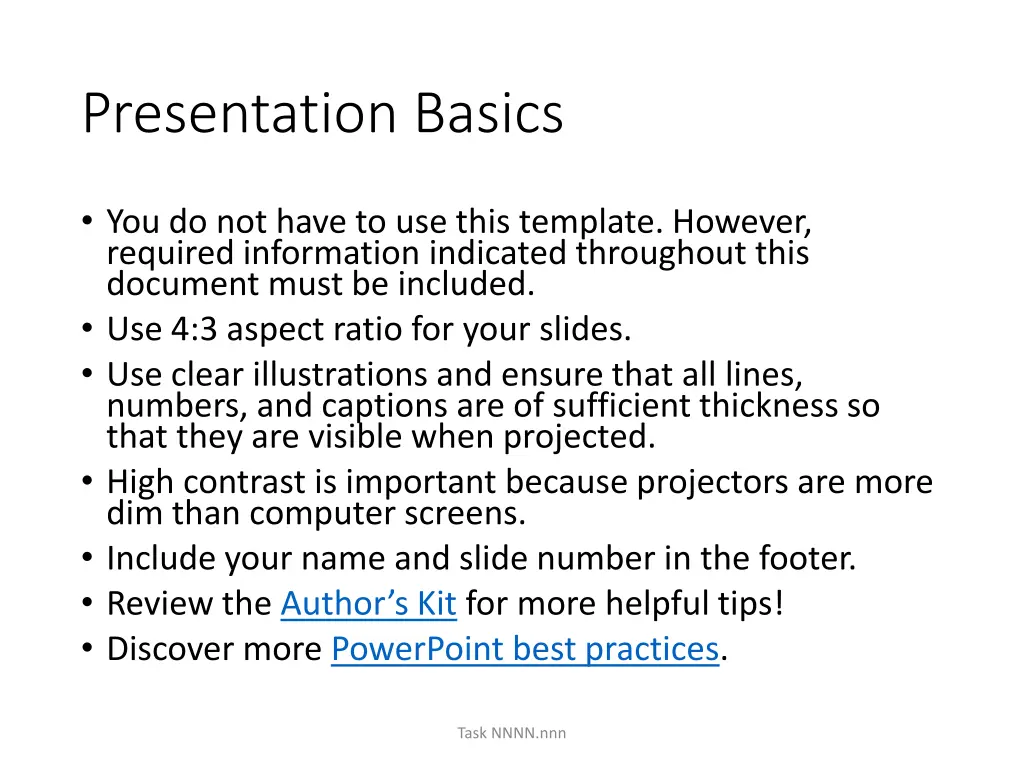 presentation basics