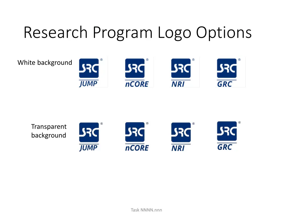 research program logo options