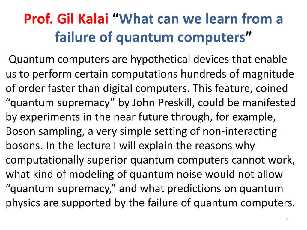 prof gil kalai what can we learn from a failure