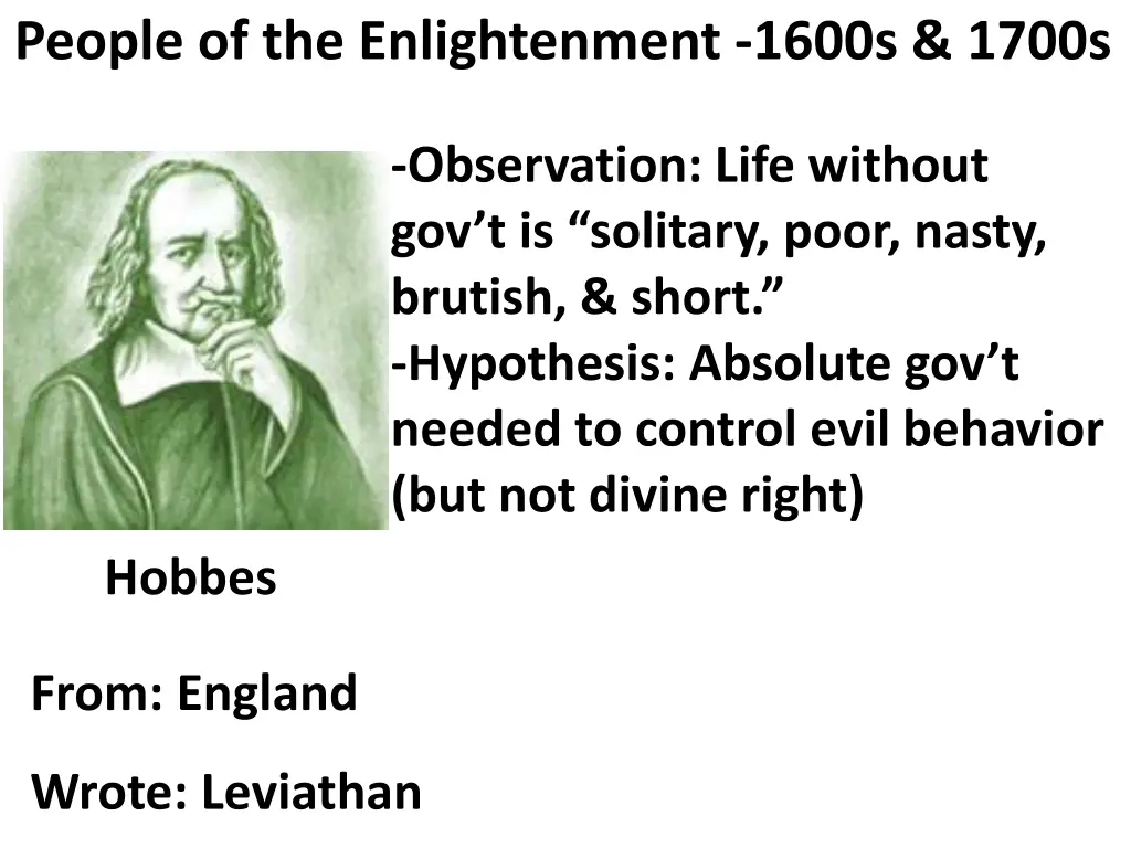 people of the enlightenment 1600s 1700s 2