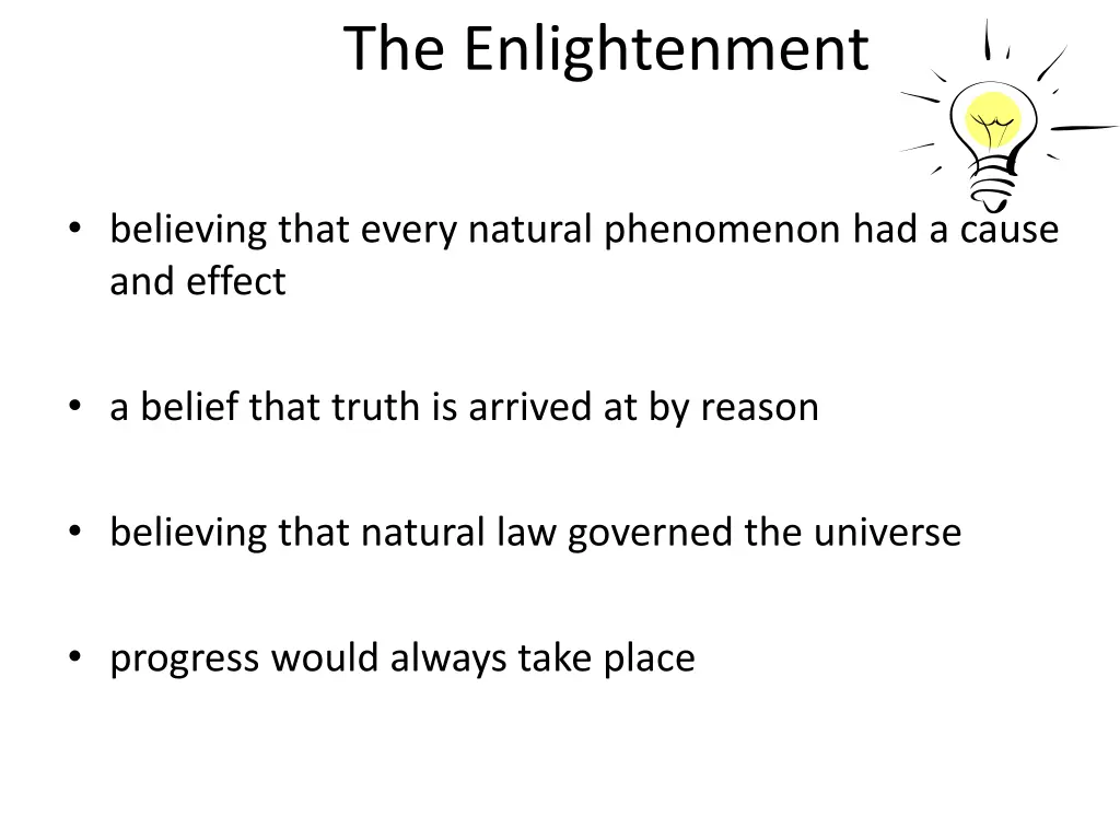 the enlightenment